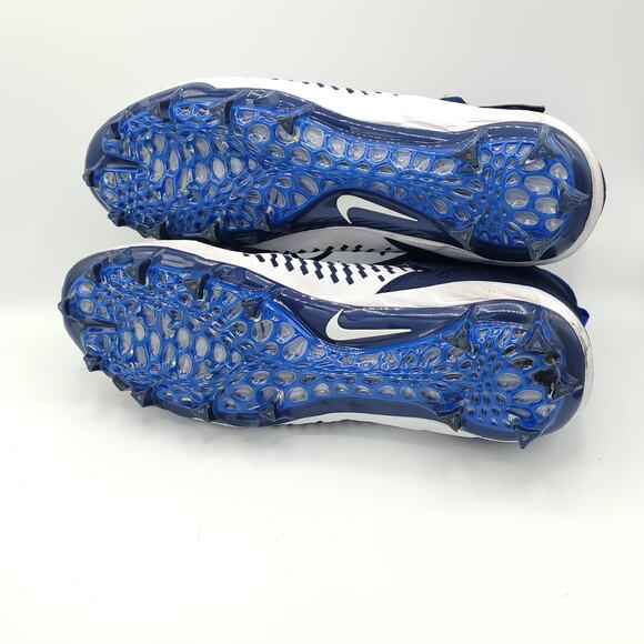 Nike Alpha Menace Pro 2 Navy Blue Cleats (AQ3209-104) Men's Size 12.5 - Picture 5 of 9